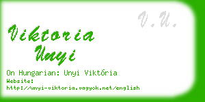 viktoria unyi business card