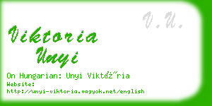 viktoria unyi business card